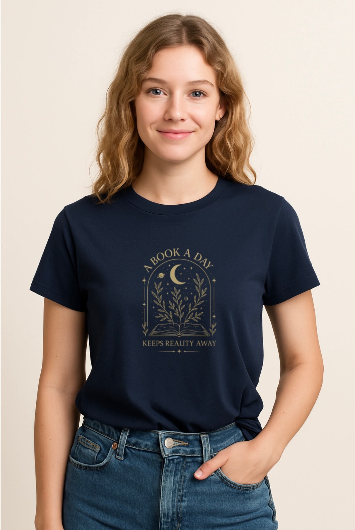 Unisex Bio-T-Shirt „A book a day“